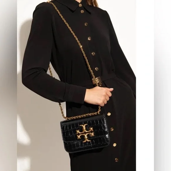 💰SOLD - 77044 - Tory Burch Eleanor Embossed Small Convertible Shoulder Bag - Picture 14 of 14